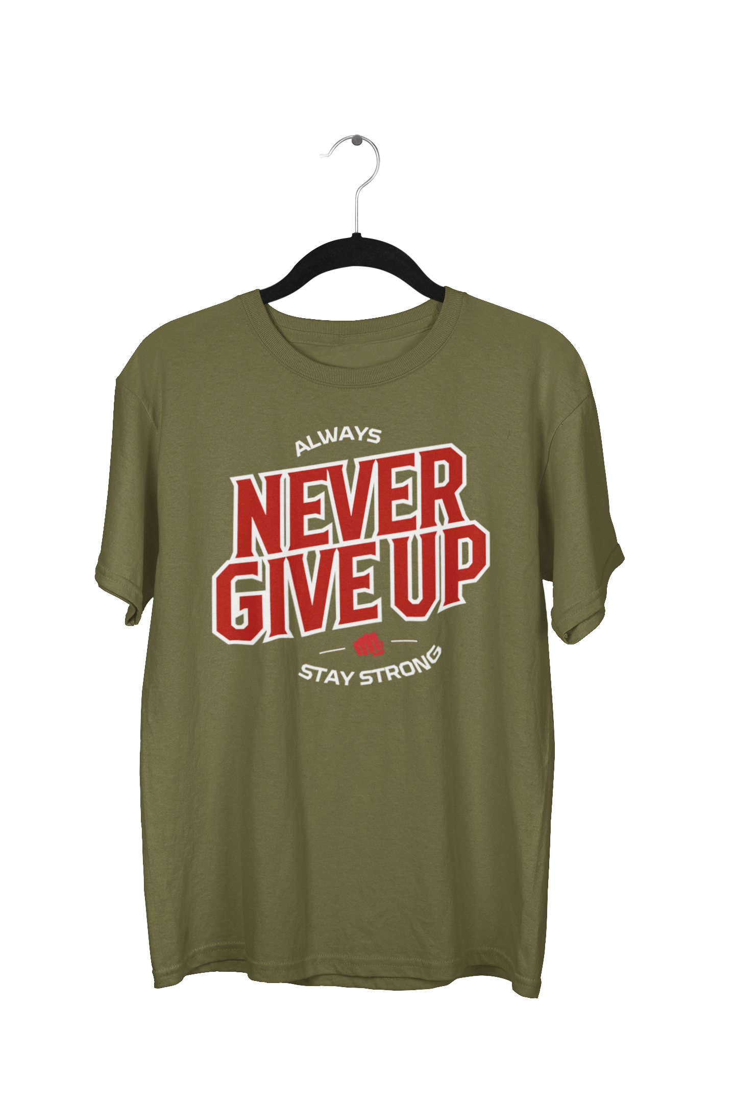 Always Never Give Up Oversized Gamer Reaper Graphic Tee