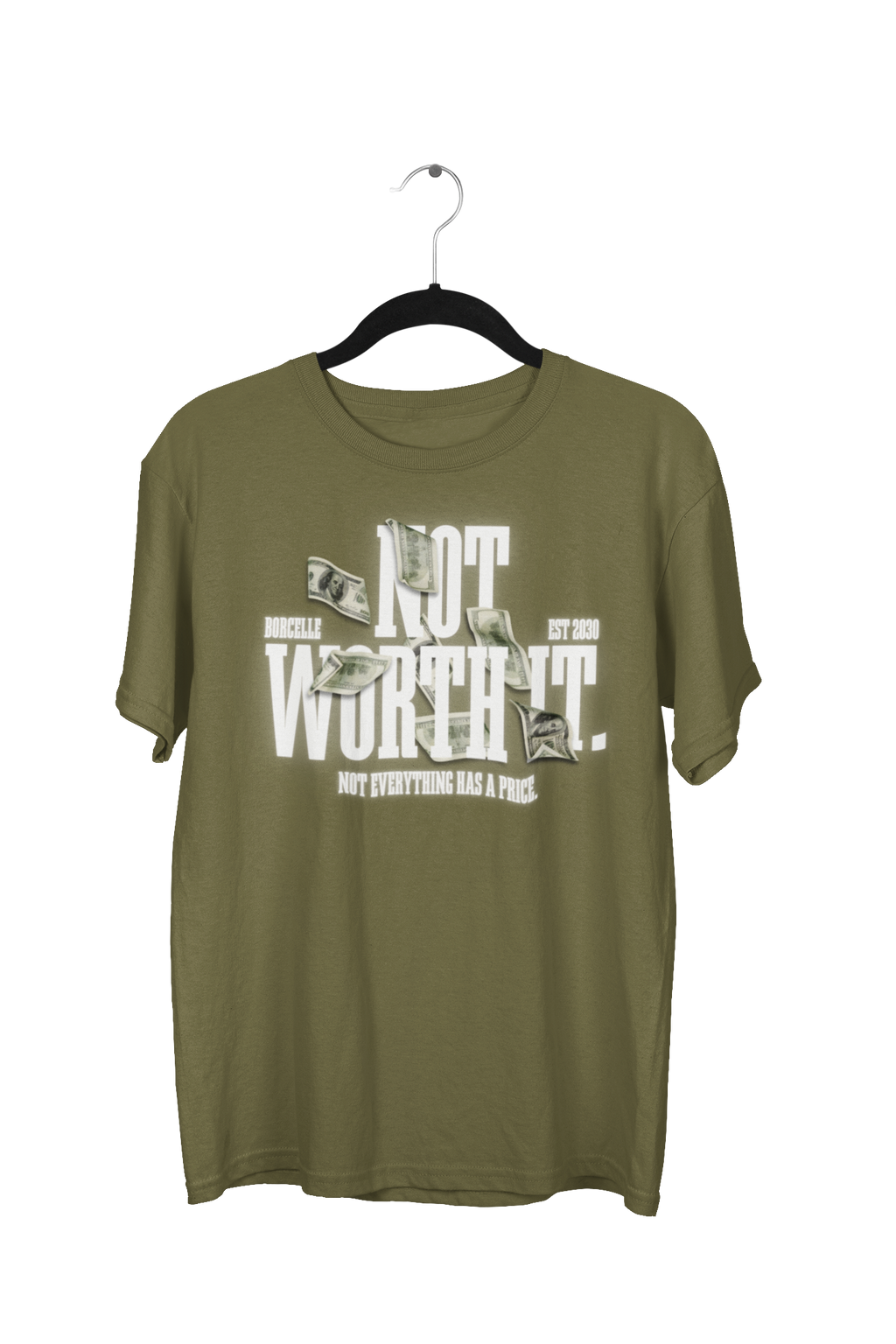 Oversized “Not Worth It” Urban Streetwear Tee