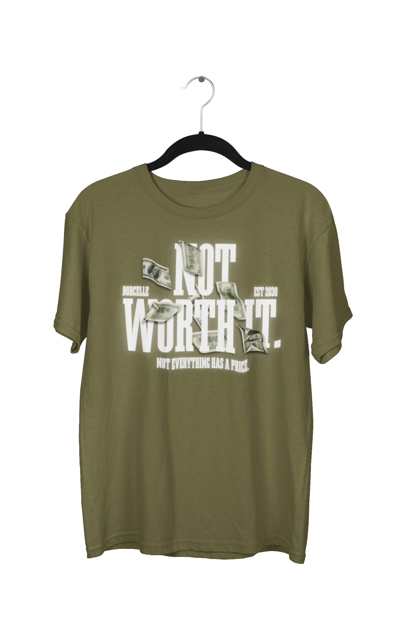 Oversized “Not Worth It” Urban Streetwear Tee