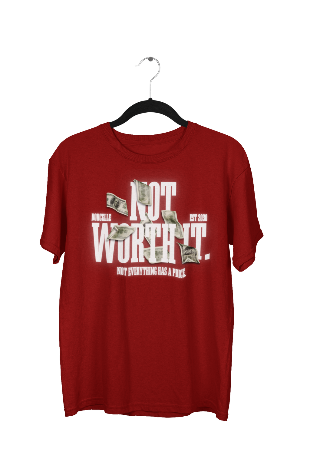 Oversized “Not Worth It” Urban Streetwear Tee