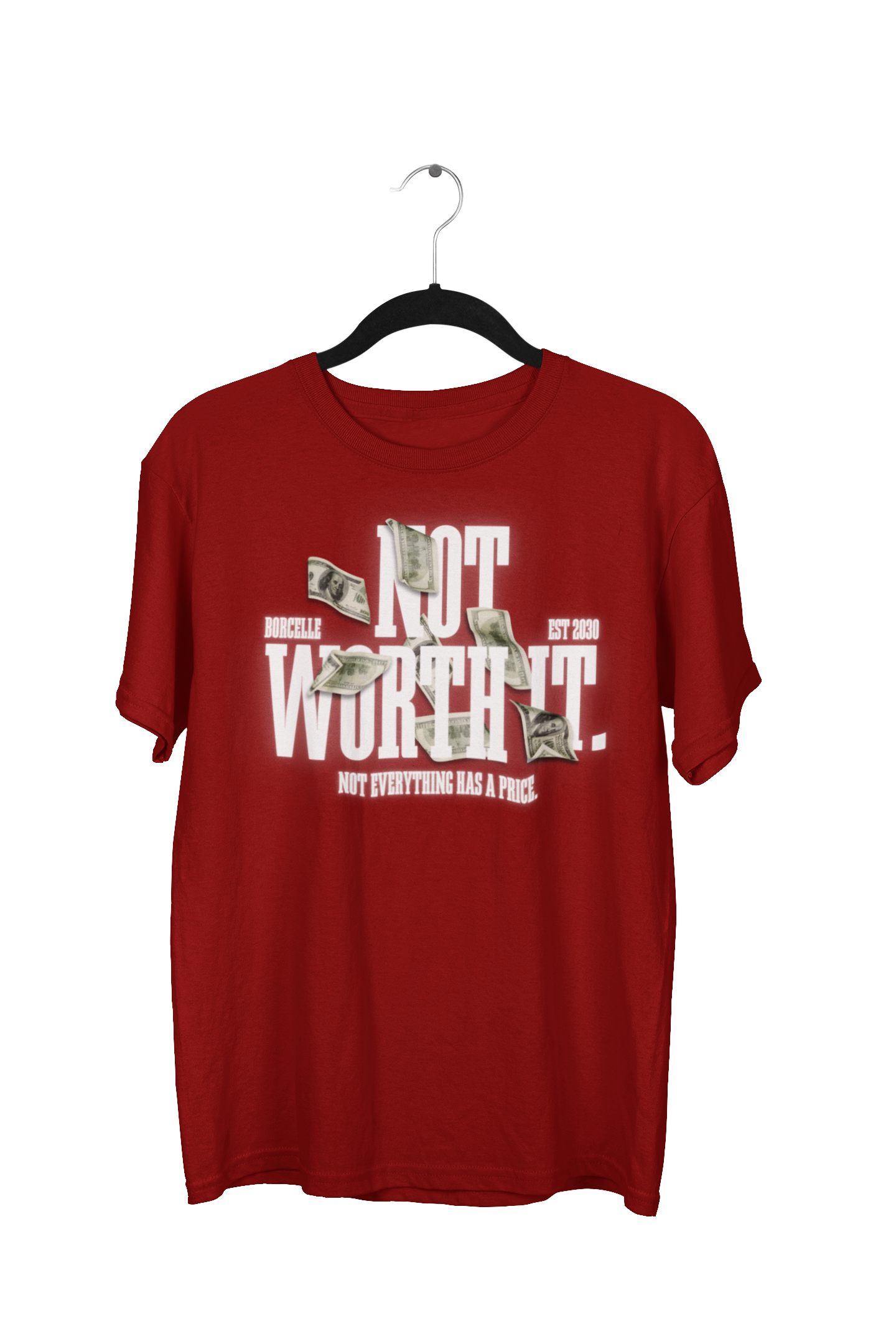 Oversized “Not Worth It” Urban Streetwear Tee