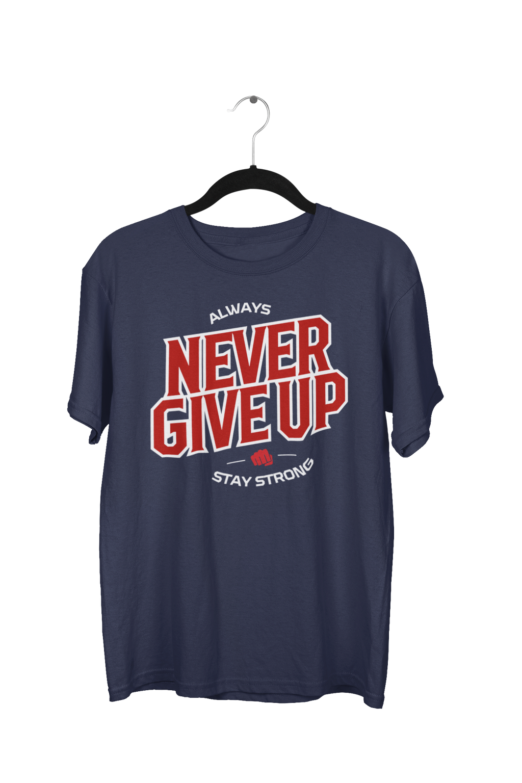 Always Never Give Up Oversized Gamer Reaper Graphic Tee