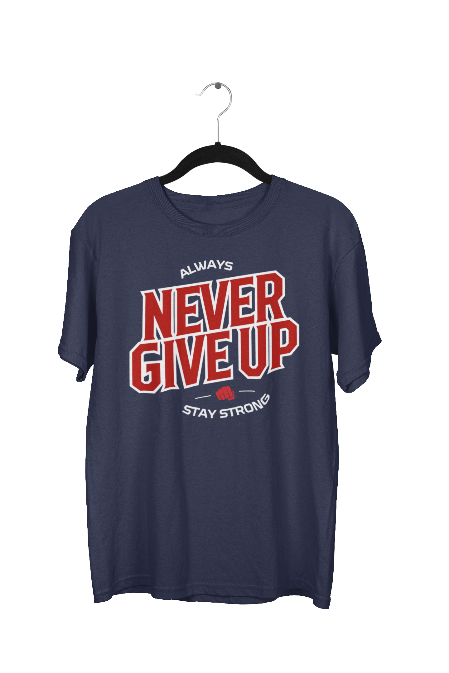 Always Never Give Up Oversized Gamer Reaper Graphic Tee