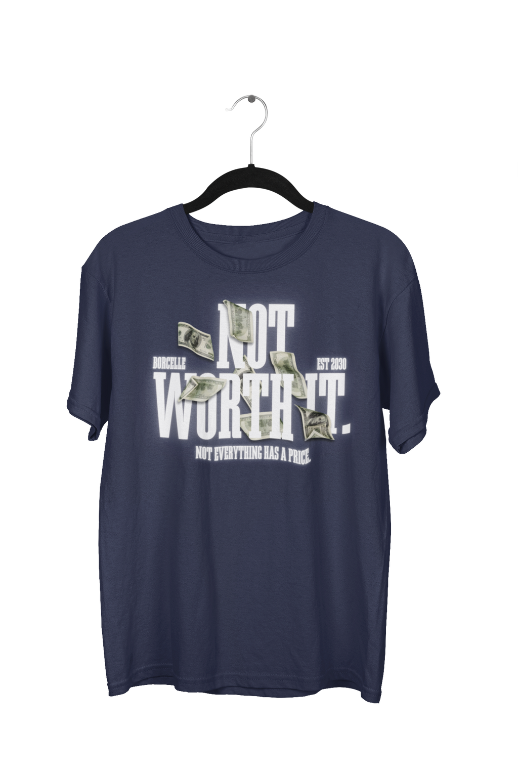 Oversized “Not Worth It” Urban Streetwear Tee