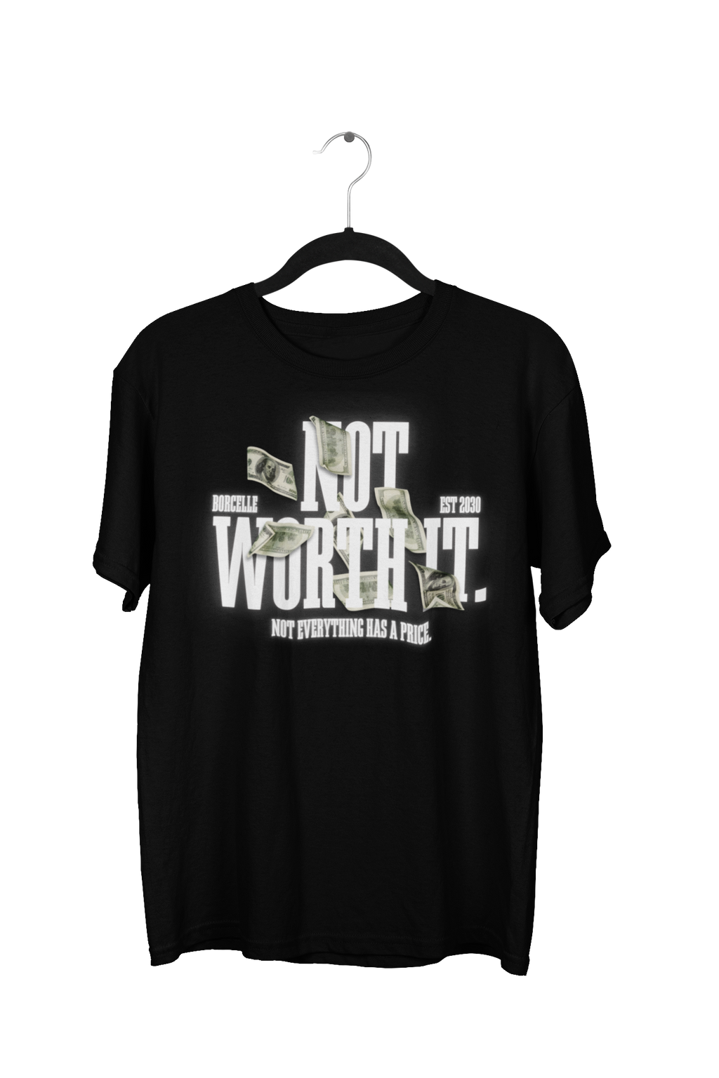 Oversized “Not Worth It” Urban Streetwear Tee