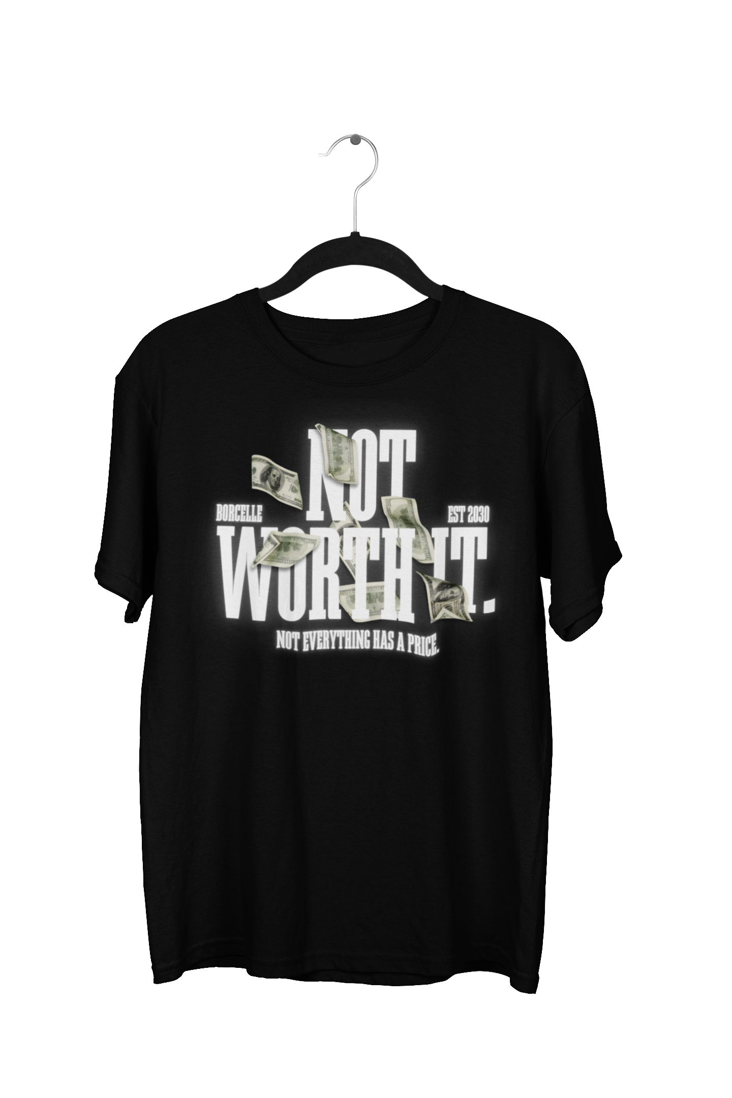Oversized “Not Worth It” Urban Streetwear Tee