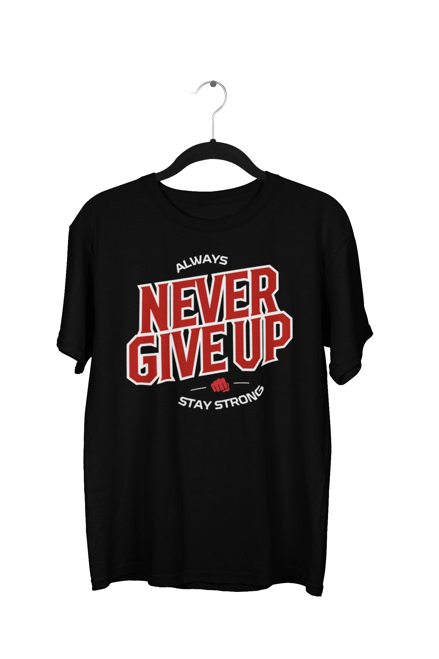Always Never Give Up Oversized Gamer Reaper Graphic Tee