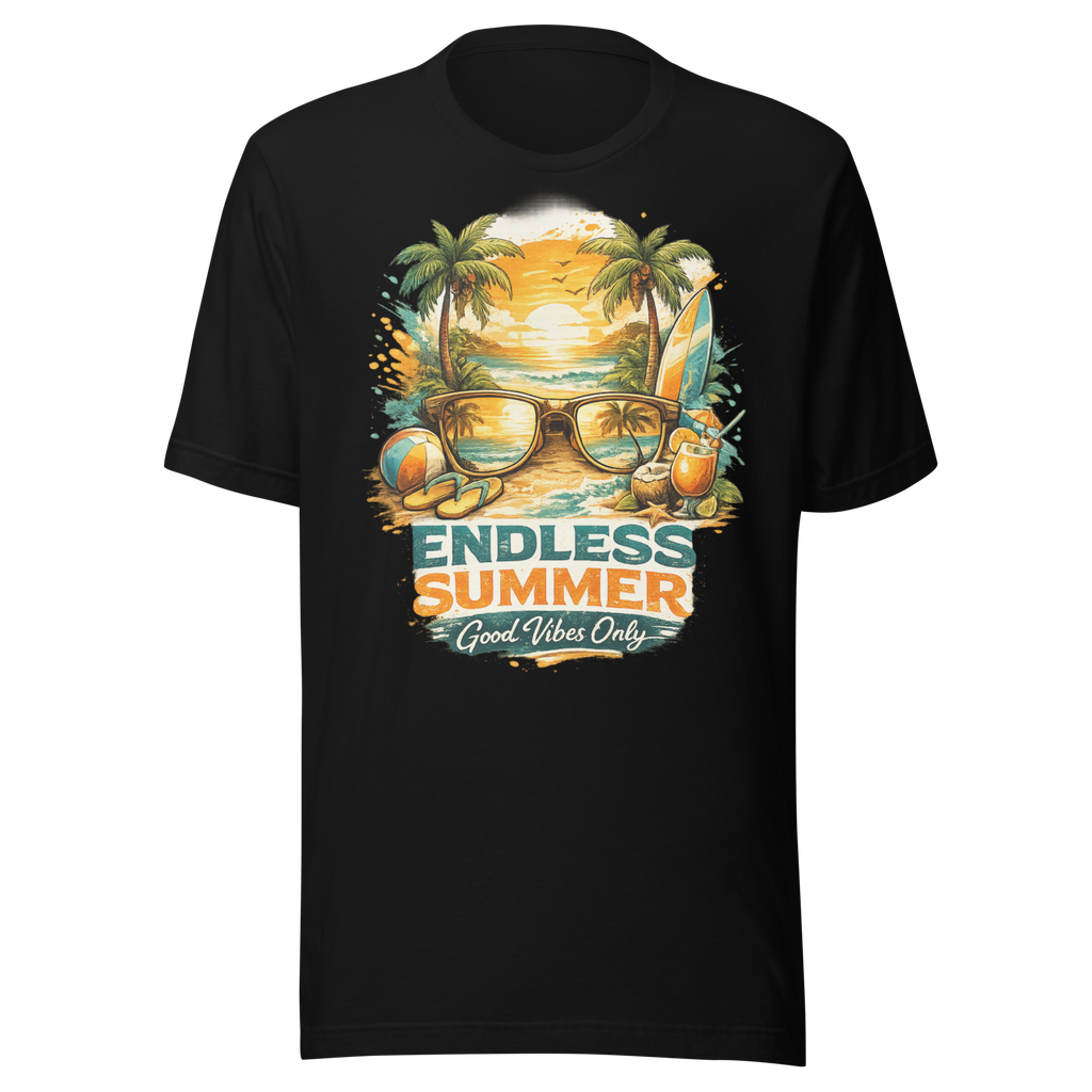 Endless Summer Tropical Pure Cotton T-Shirt