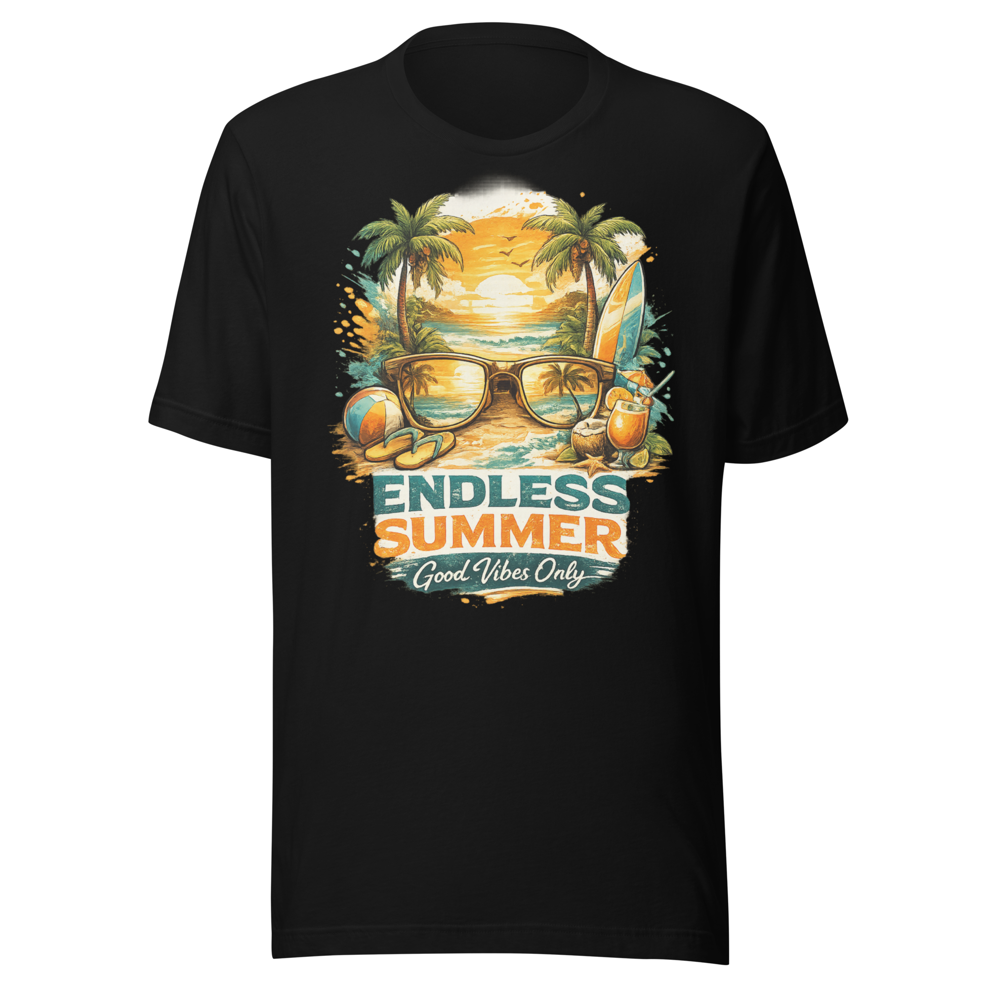 Endless Summer Tropical Pure Cotton T-Shirt