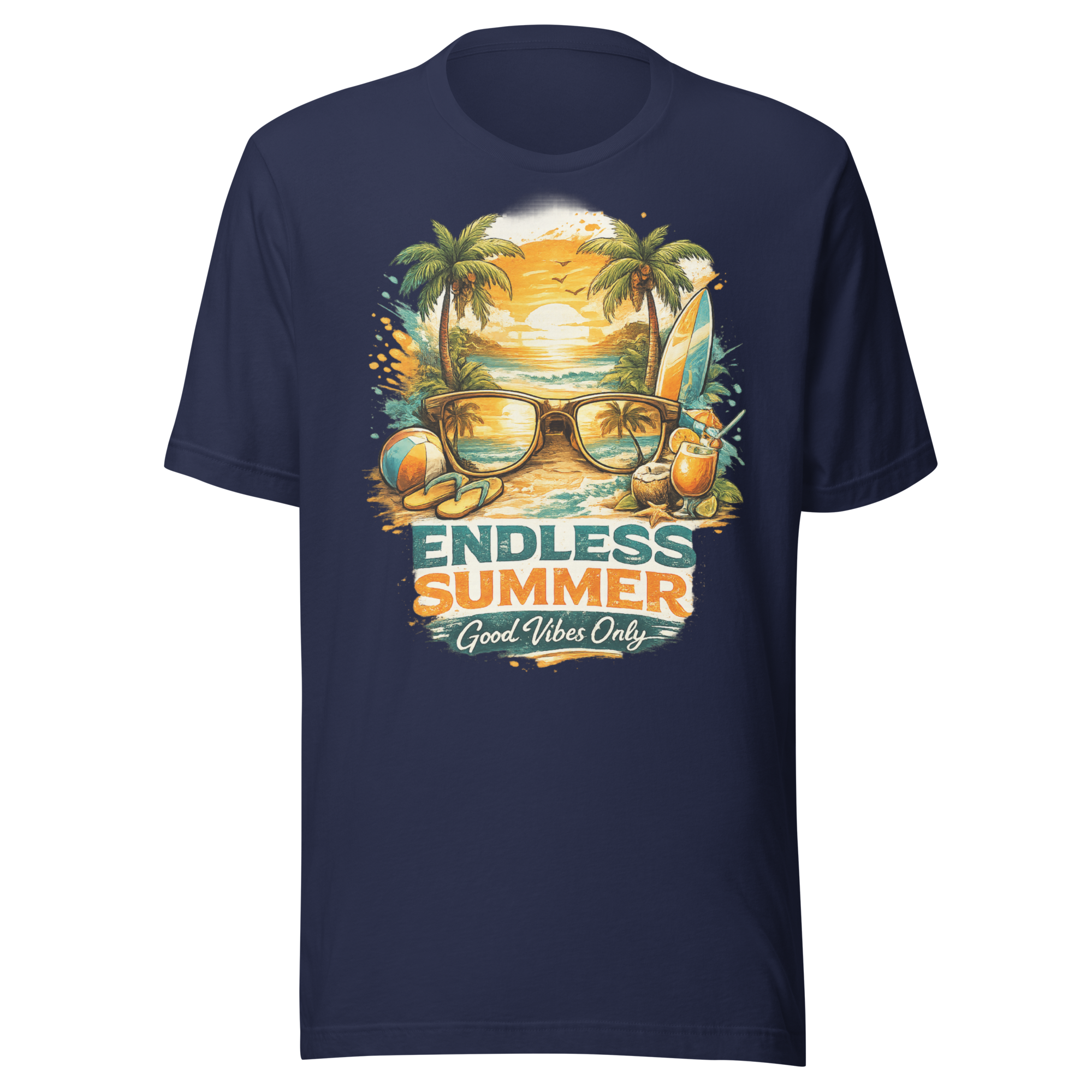 Endless Summer Tropical Pure Cotton T-Shirt