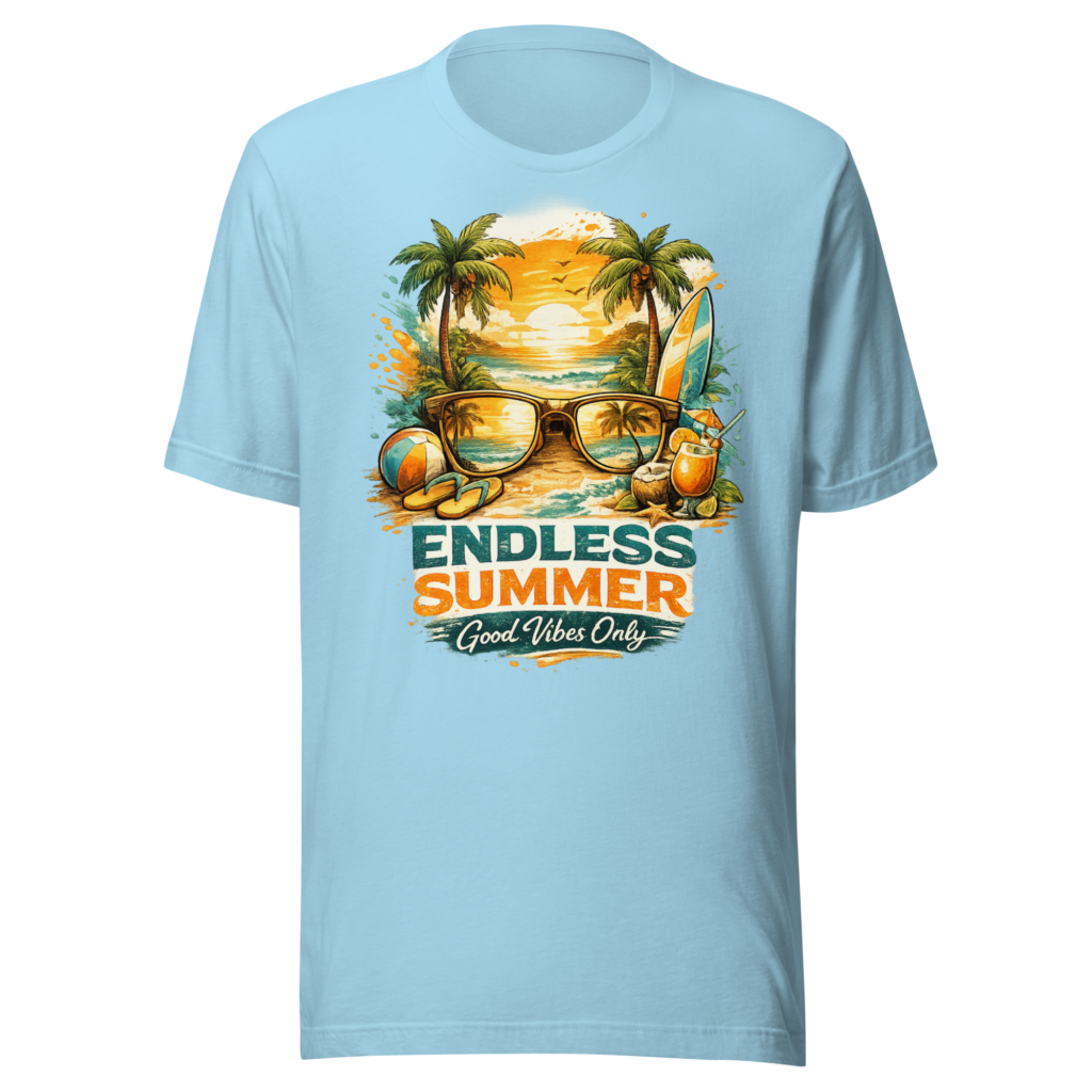 Endless Summer Tropical Pure Cotton T-Shirt